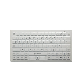 ioniTOUCH™ Quick-Clean 89 Key Rubber Antimicrobial Waterproof BACKLIT QWERTY Keyboard (Wired)