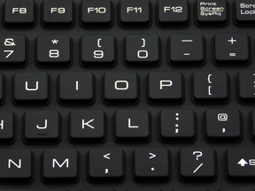IP68 sealed rubber keyboard 