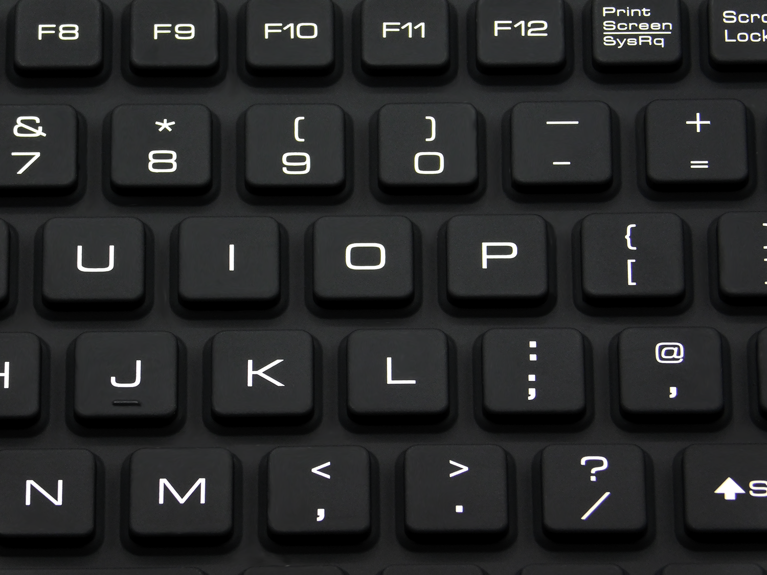 IP68 sealed rubber keyboard 